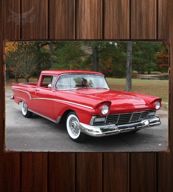 Металлическая табличка Ford Ranchero Custom Металлическая табличка Ford Ranchero Custom